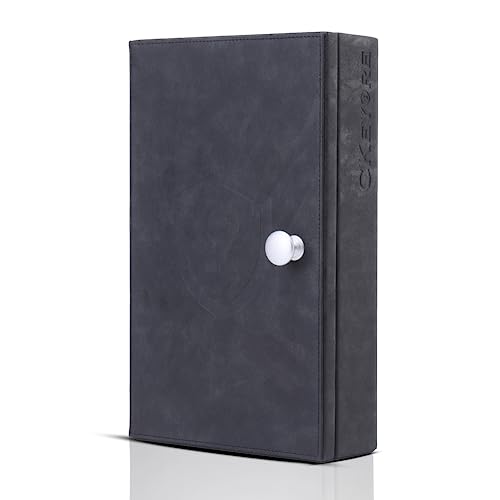 CKEYURE Premium XL PU-Leder Faraday Box für Autoschlüssel Wandmontage | Anti-Diebstahl Faraday Schlüsselanhänger-Schutz | Faraday Käfig | Autoschlüsselhalter | RFID-Schlüsselbox | Schlüsselanhänger