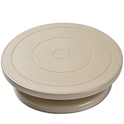 Multipurpose 11 Inch Turntable | 8 Plastic Aprons, 8 Wraps & PVC Gloves Included | Spray Painting Turntable | Sculpting, Cake Decorating & Item Display Turntable | Eafer Home
