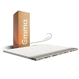 Emma Premium-Matratzenauflage, 140 x 200 cm, 8 cm | extra temperaturausgleichender Bezug | 2 temperaturausgleichende & Feste Schichten | HRX-Schaum | Abnehmbarer und waschbarer Bezug