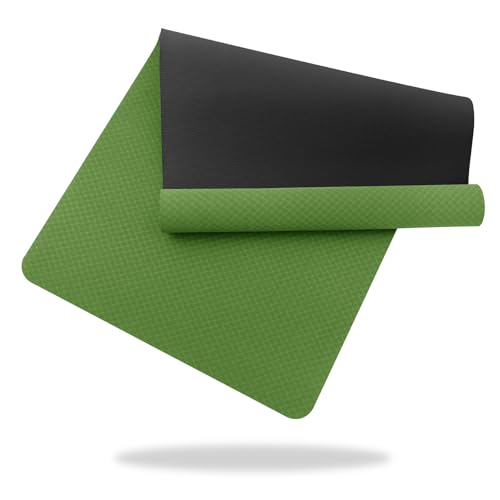 Good Nite yogamatta stor yogamatta XXL 190 x 80 x 0,6 cm gymnastikmatta, sportmatta, halkfri TPE fitnessmatta, träningsmatta, pilatesmatta för yoga...