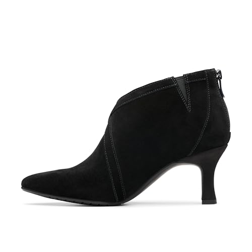 Clarks Clarks Collection Women's Kataleyna Sol Pump, Black Suede, 6 Wide US