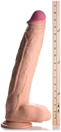Xr Brands AG264-FLESH Rhino Consolador Venoso Oscilante, Carne, 17 pulgadas