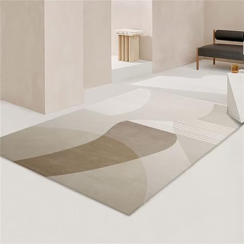 DJHWWD Teppich Babyzimmer Rechteckiger Teppich für Esszimmer, Schlafzimmer, niedriger Flor,...