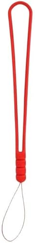 Premium Silicone Wrist Lanyard Strap — Red