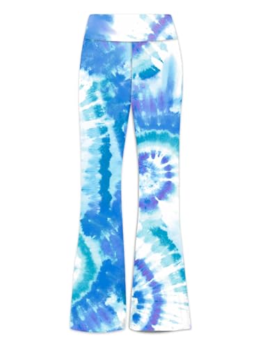 Image of Deerose Girls Halloween Hippie Bell Bottom Pants High Waist Flare Pants 5-14 Years