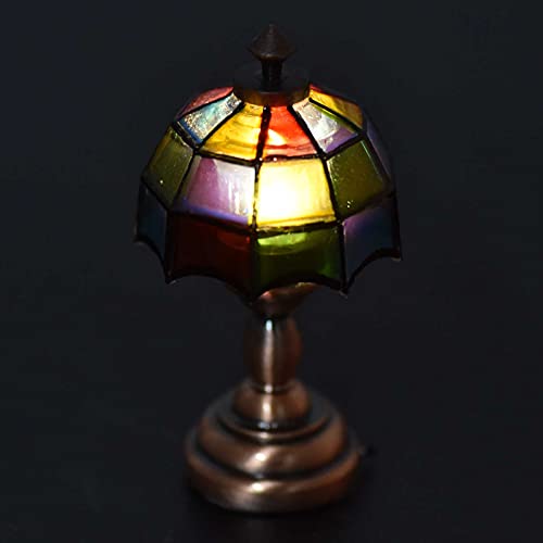 Tnfeeon 1:12 DIY Puppenhausbeleuchtung, MöBellampe 1:12 Puppenhaus Miniatur Mini Licht Batteriebetriebenes Licht… – Bild 5