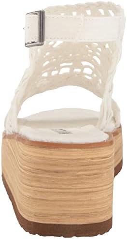 MUK LUKS Women's Flying High Wedge Sandals, Ivory, 9.5 | Image 2