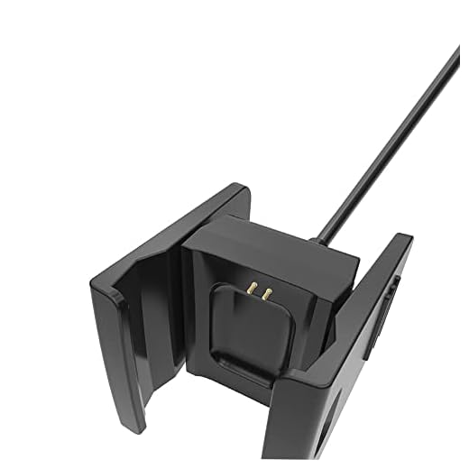 dalishopp Clipe de carregamento de relógio inteligente de 1 metro, cabo USB, carregador portátil para Fitbit Charge 2 relógios inteligentes