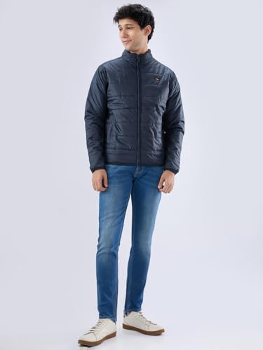 Image of Spykar Men Jackets, Polyester, Standard Length