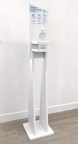 Generico Colonna Porta Dispenser per flacone igienizzante Mani in Communication...