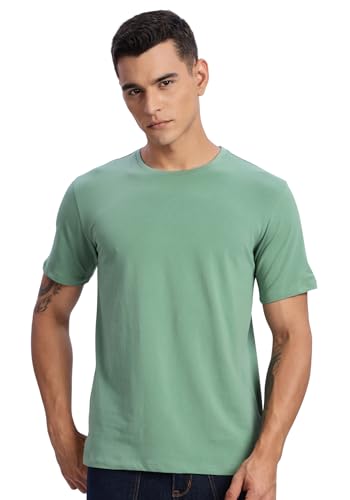 Image of ADRO Men's Cotton Solid Regular Fit T-Shirt