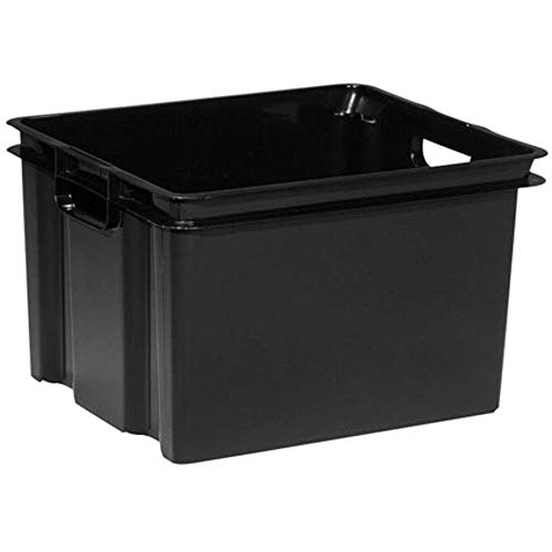 KETER | Bac de Rangement 30L, sans couvercle - Pour Chambre, Bureau, Garage, Cabanon, Buanderie -...