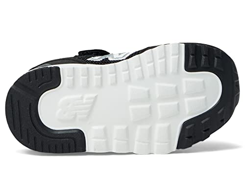 New Balance Kid's 515 V1 New-b Hook and Loop Sneaker, Black/White, 4 Wide Infant3