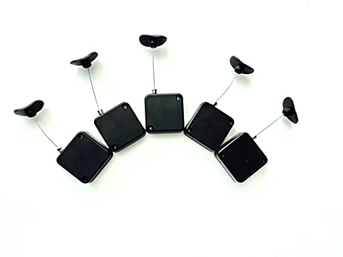 Loradar Ginfrim 5Pack Retractable Security Cable Lock, Remote Control Security Lock, Remote Control Anti-Lost Rope For Tv, Dvd, Hardware Cable Lock ，No More Searching For The Tv Remote #TOP1