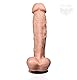 PlayMax CyberSkin Deluxe Real G Punkt Dildo Nachbildung (24cm/470 Gramm) Terminator,dicker Penis mit G Punkt Wölbung,schöner Eichel und Saugnapf,Material extra realistisch,Sex-Toy-Spielzeug