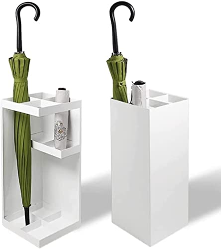Porte-parapluie design avec seau de récupération d'eau en métal - 4