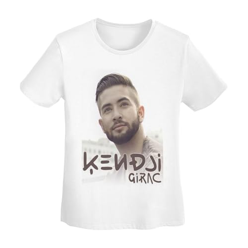 RLHRJEFZ T-Shirt Basique à Manches Courtes en Coton pour Femme Kendji France Girac M