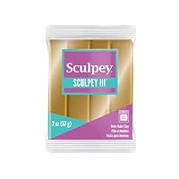 Sculpey III Oven Bake Polymer Clay- 57g - Jewelry Gold, S302 1132