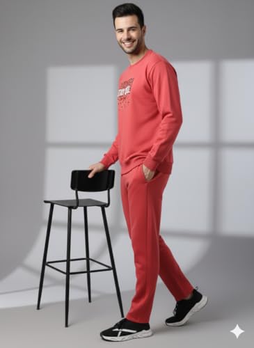 Image of Mack Jonney Graphic Print Track Suit for men | Co-ord Set | Warm Fleece Tracksuit Set | Full Sleeve Sweatshirt