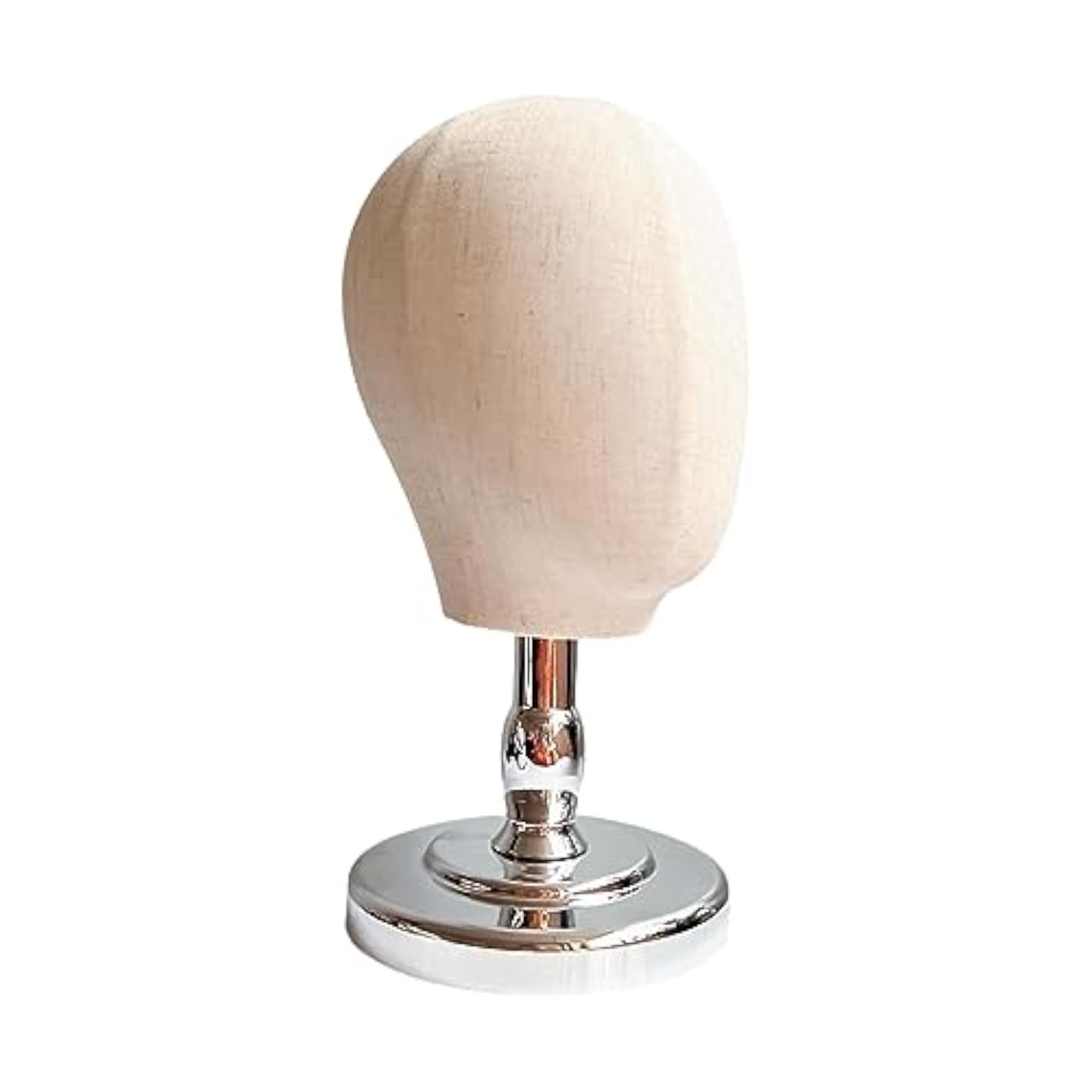 Wig Display Head Wig Hat Display Stand Holder for Beginner Stylist Headwear Silver