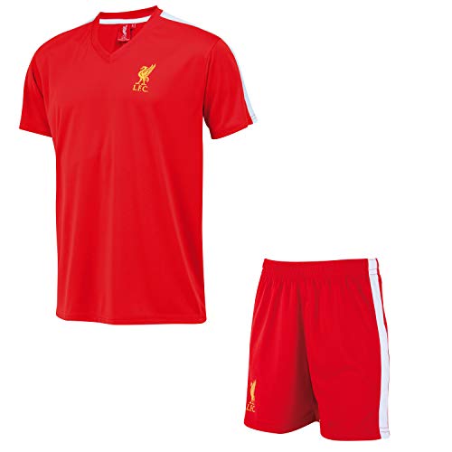 Liverpool Conjunto Camiseta + Pantalones Cortos LFC   Colección Oficial   Talla niño 10 años