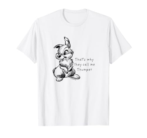 T-shirt Bambi Thumper en coton premium avec imprimé Disney vintage