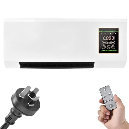 Aire Acondicionado Eléctrico - Aire Acondicionado Silencioso, Aire Acondicionado Portátil Montado En La Pared | Ventilador de calefacción y refrigeración de aire inteligente montado en la pared, aire