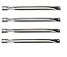 14051(4-pack) Straight Stainless Steel Burner for Charmglow, Brinkmann, Charmglo, Uniflame Model Grills
