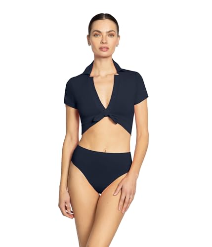 Robin Piccone Womens Ava T Shirt with Collar