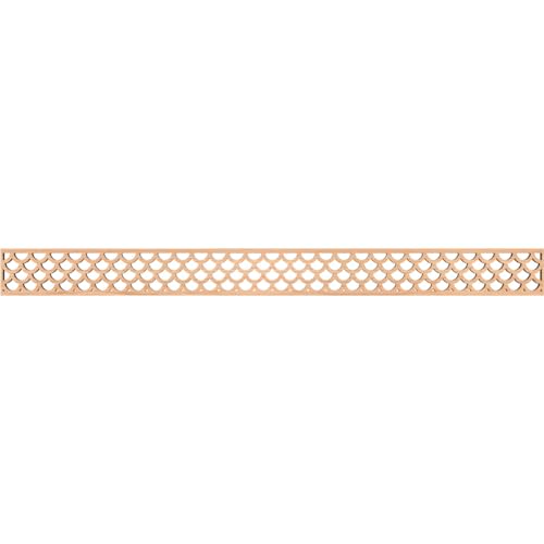 46 3/8"W x 4"H x 3/8"T Hudson Fretwork Moulding, Hickory