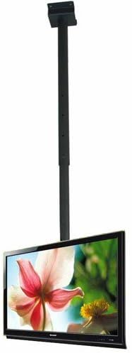 VideoSecu TV Ceiling Mount for Most 37-75 Inches LCD LED Plasma Flat Panel Display, Some LED TV up to 75 inch with VESA from 100x100 to 700x400mm MPC53B2 1VW