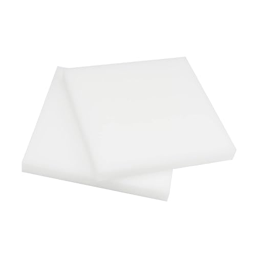 Miniatura 6 de Bettomshin 2 láminas POM de polioximetileno, 7.874in x 5.906in x 0.197in de largo x ancho x grosor, cuadradas blancas para mecanizar en tornos