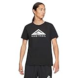 running NIKE U Nk DF tee SS Trail Camiseta de Manga Corta para Correr, Negro, Large para Hombre