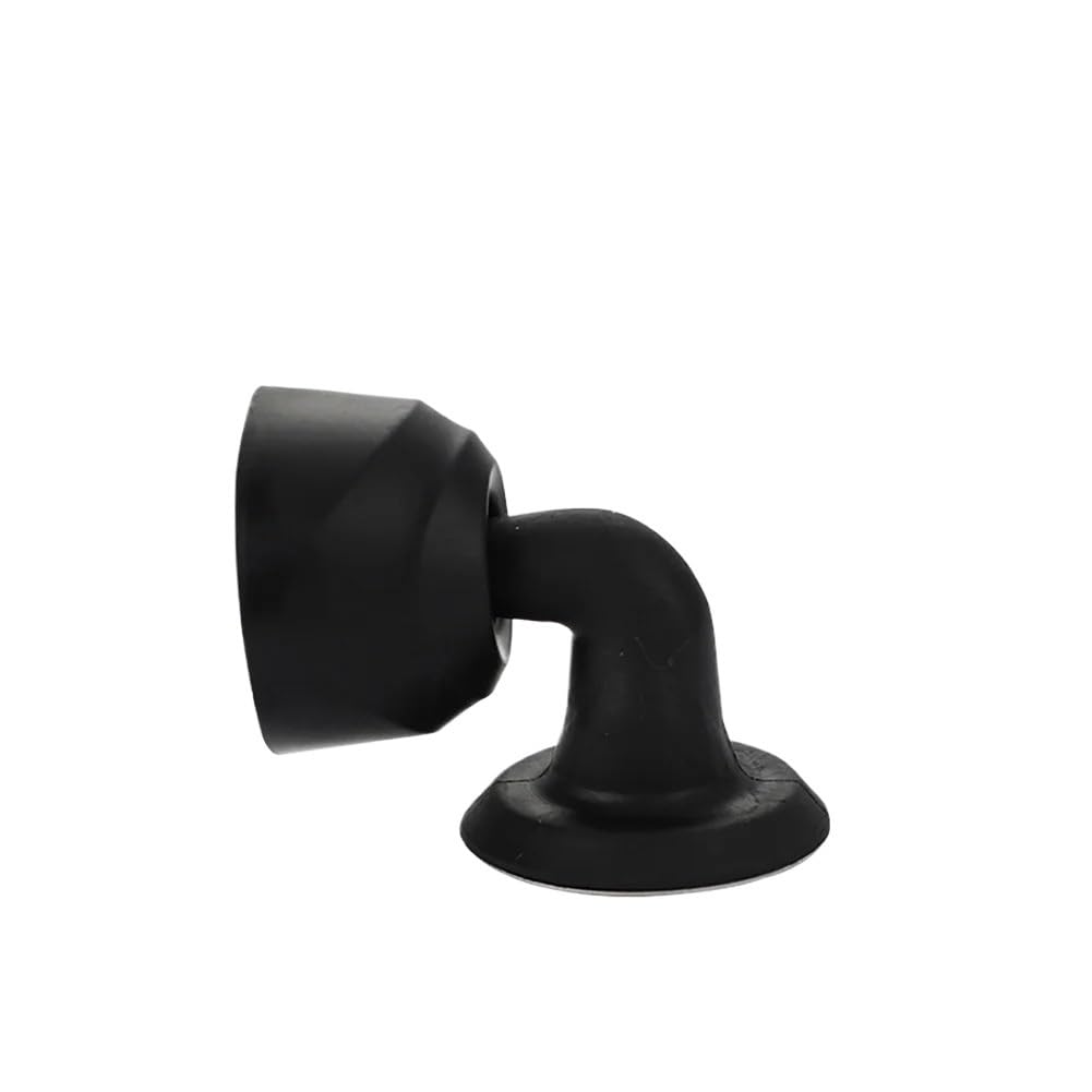 Lkfjnhepf Floor Type-Black Door Stop Mute Self Adhesive Door Stopper Suction Silicone Punch Free Blocking Type Anti Collision Device Stop(Floor Type-Black)