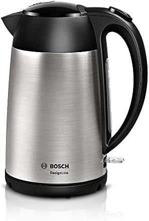 Bosch DesignLine Plus TWK4P440GB Stainless Steel Cordless Kettle, 1.7 Litres,3000 W - Stainless Steel