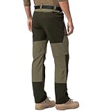 yeyity Wanderhose Herren Outdoor Hosen Robust Atmungsaktiv Langlebig Trekkinghose Cargo Arbeitshosen Männer zum viele Outdoor-Aktivitäten (6237,Amy Grün,M)