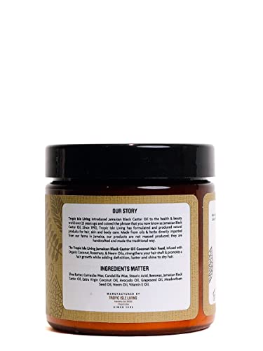 Tropic Isle Living Coconut Jamaican Black Castor Oil Hair Food 4 Oz #TOP2