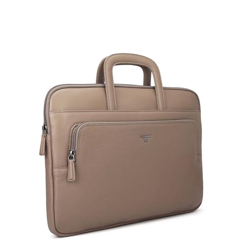 Image of Da Milano Leather Laptop Bag for Men & Women | Laptop Messenger Bag | Fits Up To 15 inch Laptop | Ideal for Office Purpose