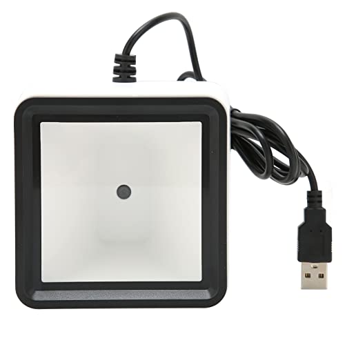 Scanner de codes-barres filaire USB 2D 1D portable et lecteur de bureau ASHATA avec câble