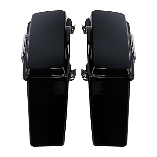 TCT-MOTORPARTS Alforjas rígidas de ABS para Harley Touring 1994-2013 con llave y cierre miniatura 3