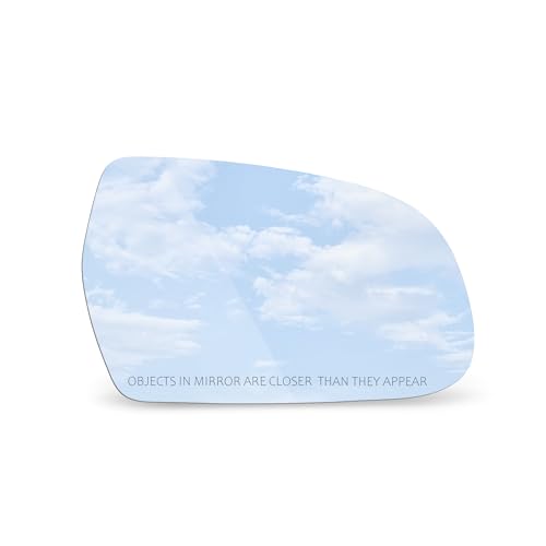 TOEMIRR Mirror Glass Passenger Right Side fit for 2011-2013 Audi A3 Quattro 2010-2016 A4 2010-2017 A5 2013-2015 IR S5 2010-2016 S4 2011-2017 S5 with Adhesive Convex No Backing Plate