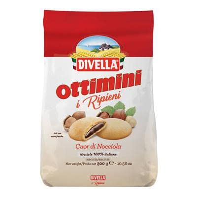 DIVELLA OTTIMINI RIPIENI NOCCIOLE GR.300 - 12 unità