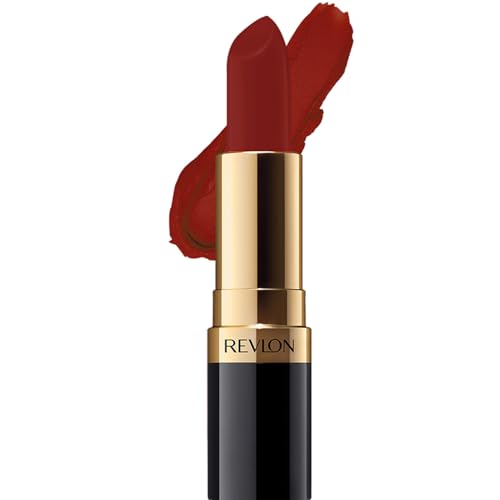 REVLON Super Lustrous Matte Lipstick, 80% Conditioning Ingredients, intance color, Waterproof, Long-Lasting, 100% Vegan Lipstick, Delectable (032), 4.25 gm