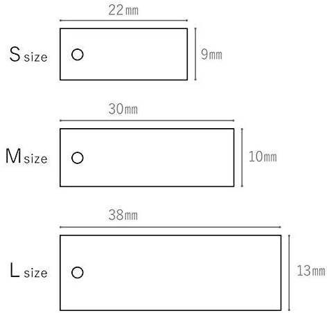 日本製【選べる3サイズ】アンティーク風値札タグ 下げ札 糸付き (S, 1000枚) 【白黒】 D113