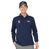 [キャロウェイ] 長袖シャツ ポロシャツ 定番 シンプル 吸汗速乾性 UVカット ゴルフ C25233100 メンズ 1120_ネイビー