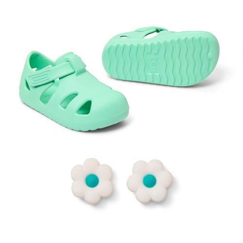 Ten Little Splash Sandals for Baby, Toddler & Kids, Adjustable, Closed Toe Water Sandals for Boys and Girls - Lightweight, Quick Drying Kids Water Shoes, and Flexible EVA with Traction - Aqua Mint