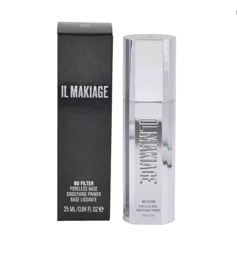 Il Makiage No Filter Poreless Base Smoothing Primer - 30ml / 1.0 fl oz Perfecting Primer for Pores, Flawless Finish, Long-Lasting Makeup Base, White