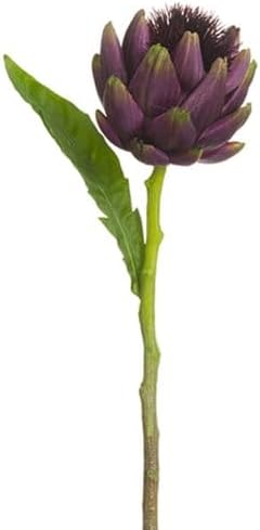 24" Fake Artichoke Stem -Eggplant (Pack of 12)