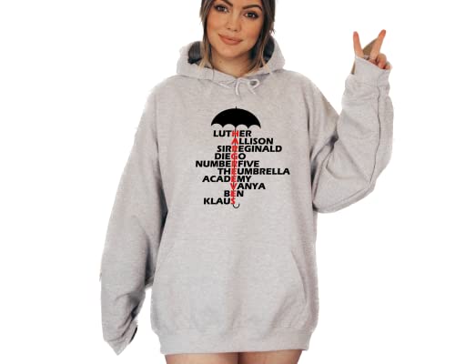 Image of Umbrella Aca As Character Names Academy Hoody (as8, alpha, m, regular, regular, Black)