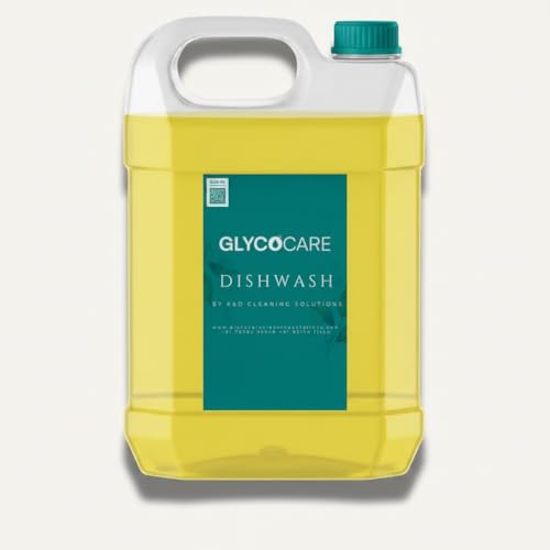Image of Dishwash Gel - Tough on Grease, Gentle on Hands (Yellow, 5 Ltr.)
